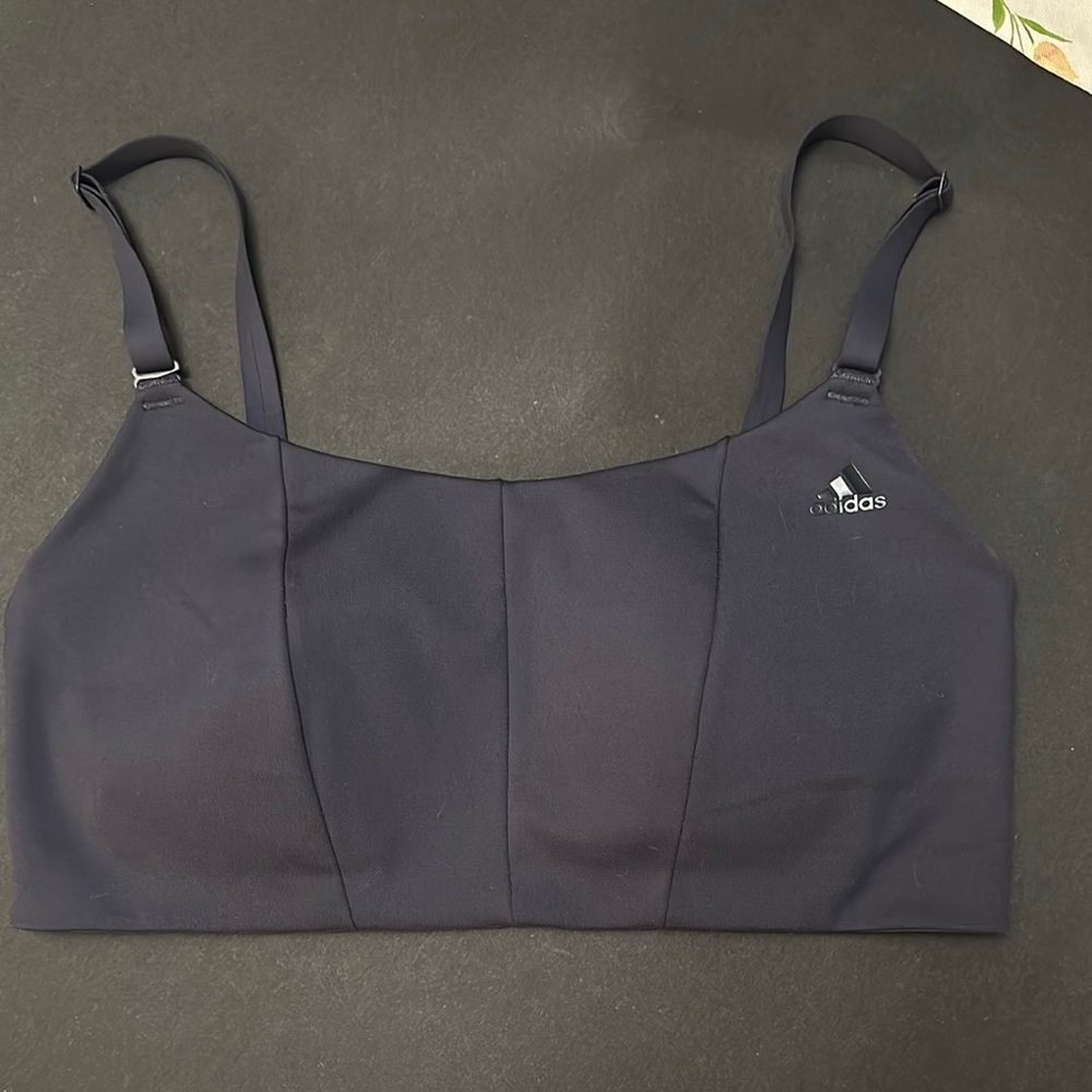 Adidas Women's Navy Aeroready Yoga Sports Bra
